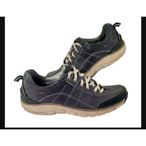 Clarks Wave Walk Womens
sz.9 Waterproof Blue Leather
Walking Shoes Sneakers